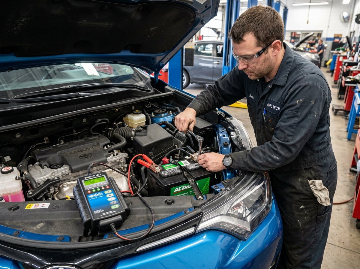 Troca e teste de bateria automotiva em Cotia